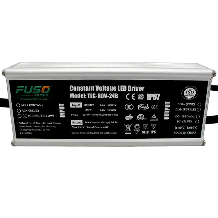 Mengapa Memilih Driver LED Tegangan Konstan PF 24V 60W Tinggi?